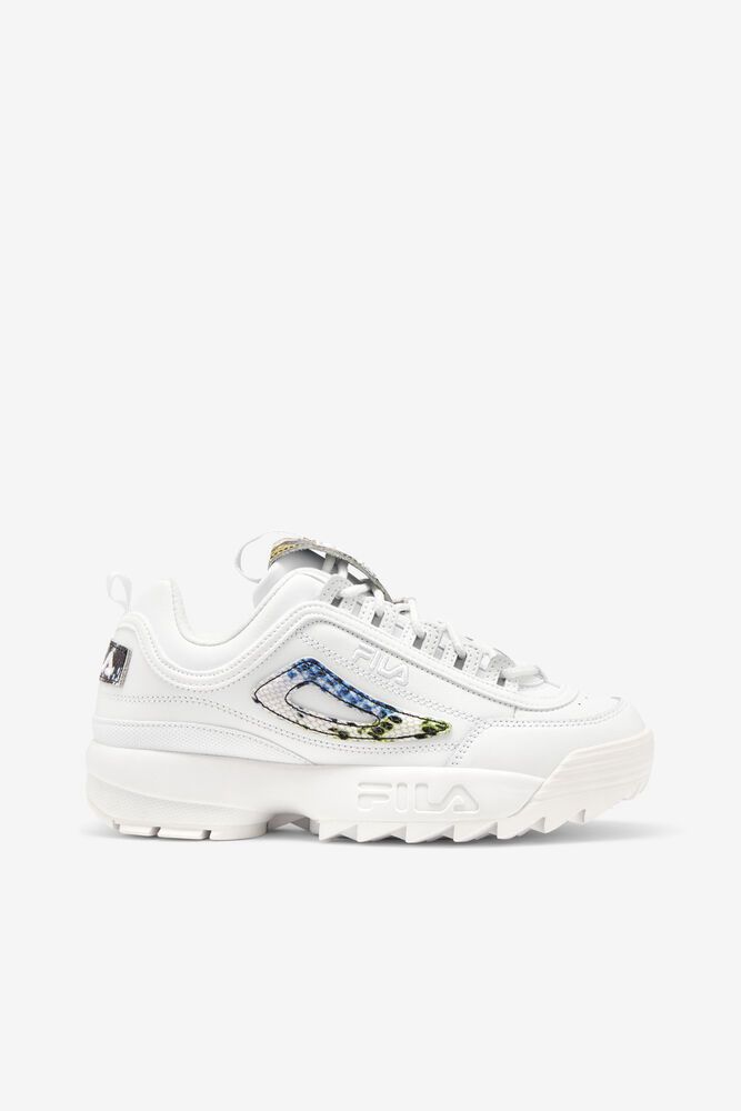 Fila Disruptor 2 Snake Trainers White - Womens - 67815HEPU